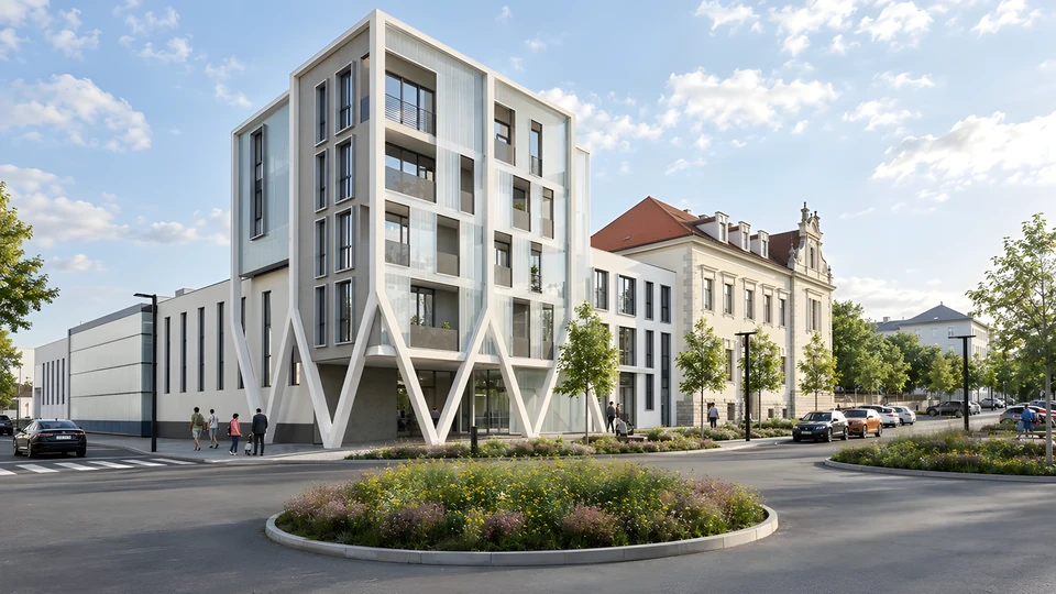 Revitalizace Tyršova náměstí Chrudim — pohled 4