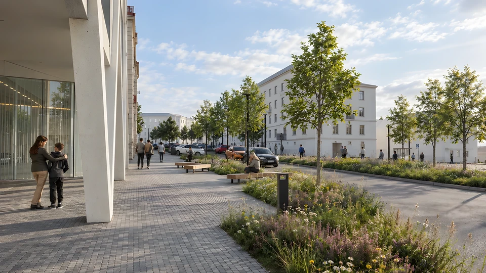 Revitalizace Tyršova náměstí Chrudim — pohled 7
