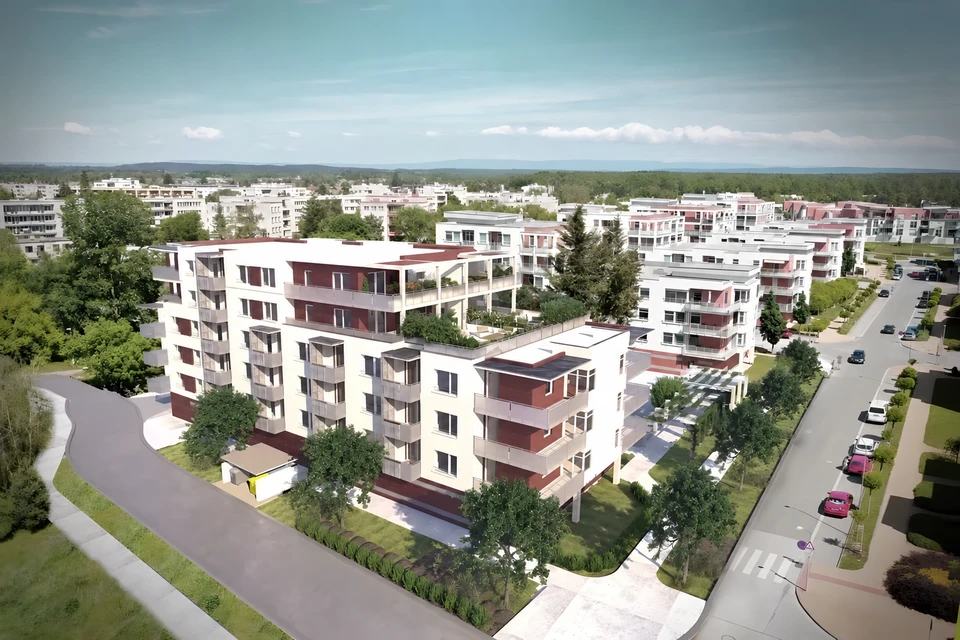 Bytové domy Plachta Hradec Králové — hlavní pohled