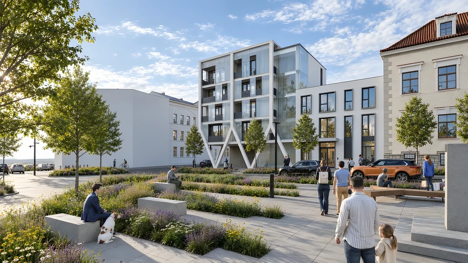 Revitalizace Tyršova náměstí Chrudim — pohled 8