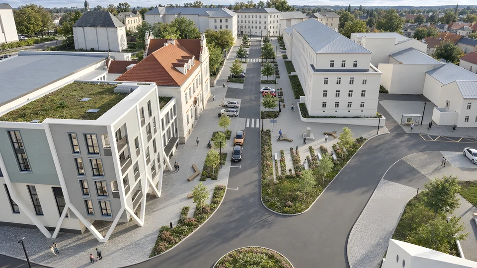 Revitalizace Tyršova náměstí Chrudim — pohled 3